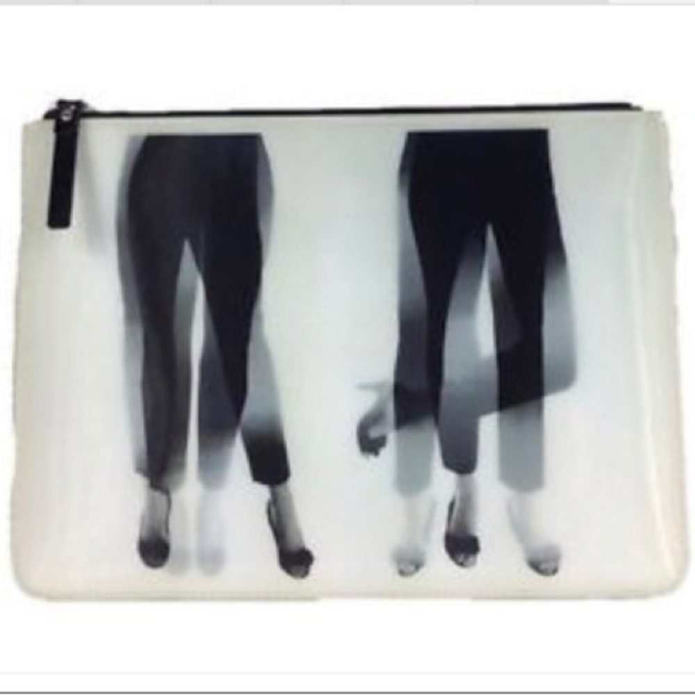 Kate Spade Georgia Dancing Feet Holographic Clutch